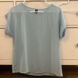light blue shein shirt